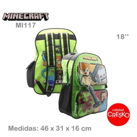 Mochila Minecraft 18''''