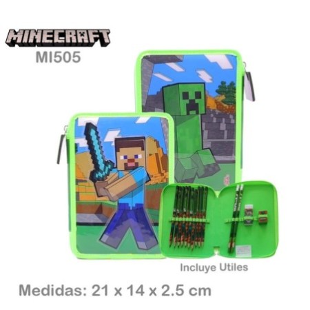 Cartuchera Minecraft