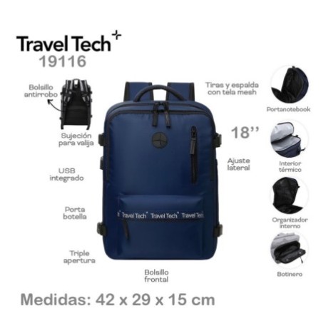 Mochila Viajera Travel Tech