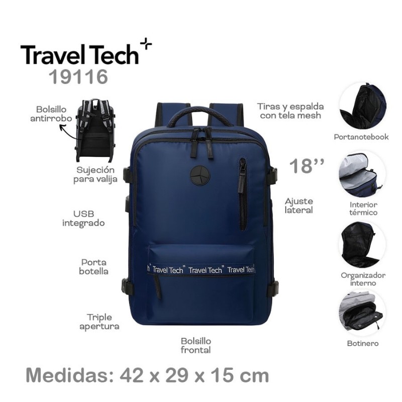 Mochila Viajera Travel Tech