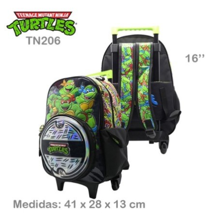 Mochila c/Carro Tortugas Ninja