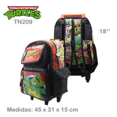 Mochila c/Carro Tortugas Ninja