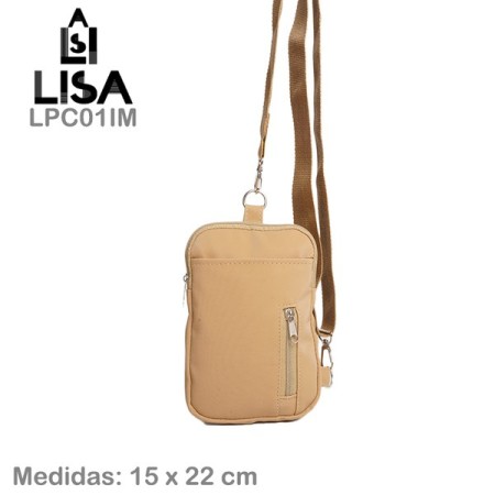 Portacelular Cruzado c/Cierre Impermeable