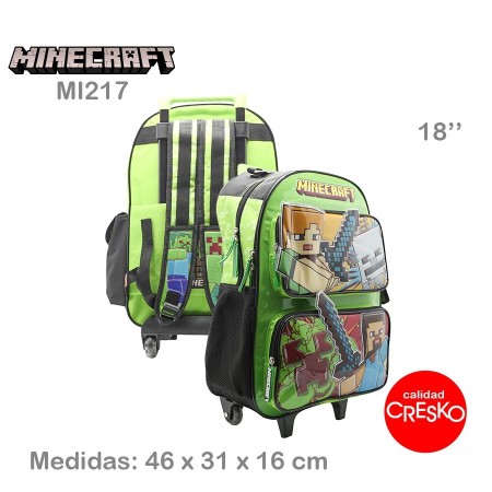 Mochila Carro Minecraft 18"