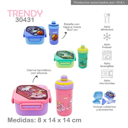 Lunchera + Vaso Trendy