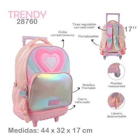 Mochila Carro Trendy 17"