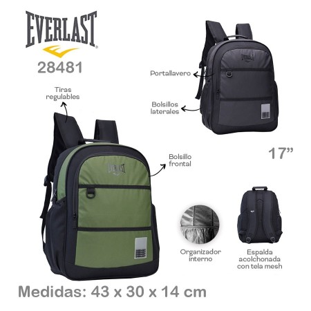 Mochila Everlast 17"