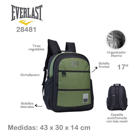 Mochila Everlast 17"