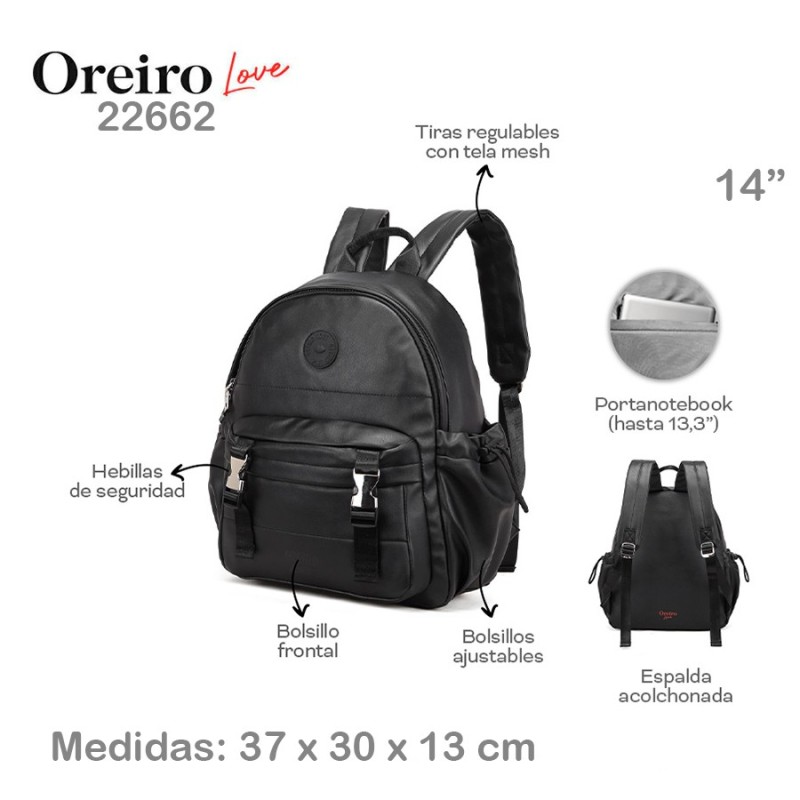 Mochila Las Oreiro Love 14"