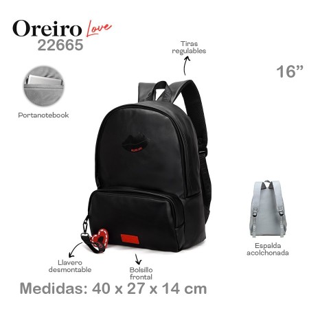 Mochila Las Oreiro Love 16"