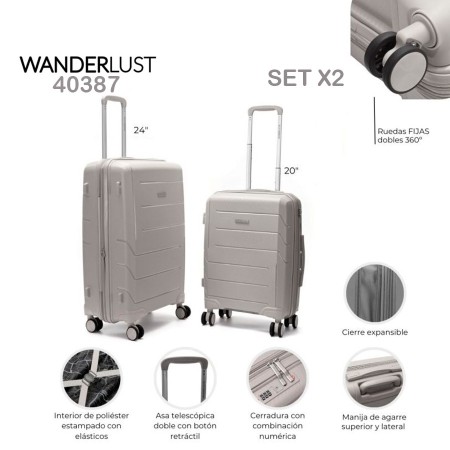 Set de Valijas Wanderlust