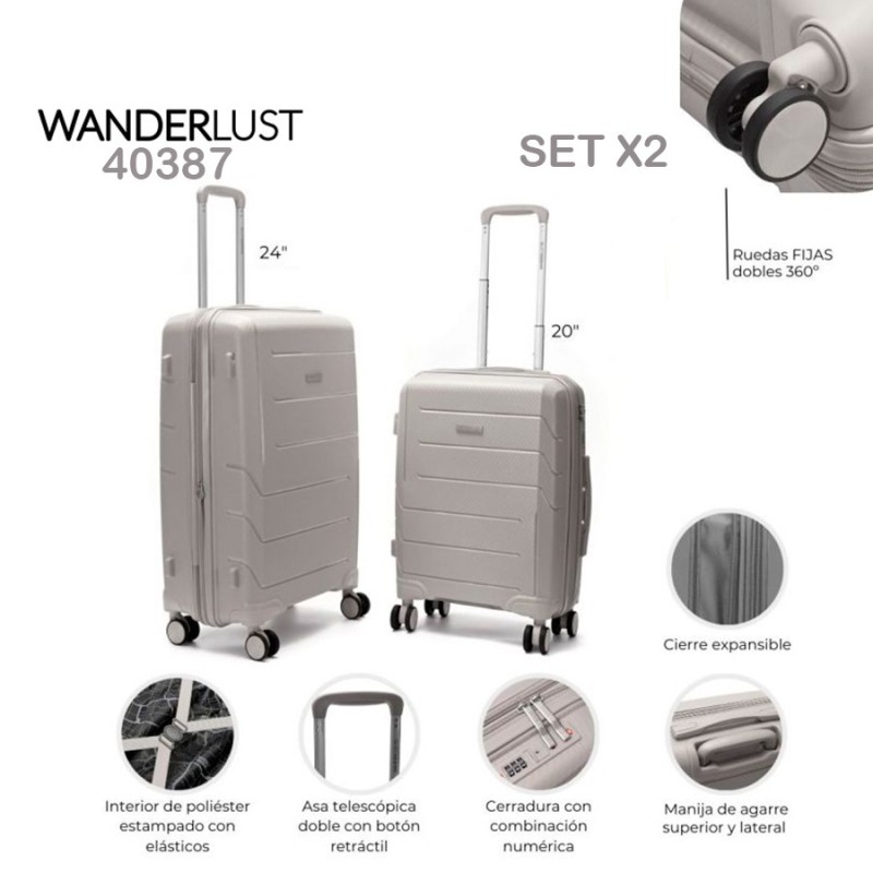 Set de Valijas Wanderlust