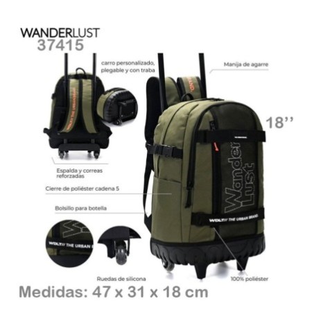 Mochila c/Carro Wanderlust