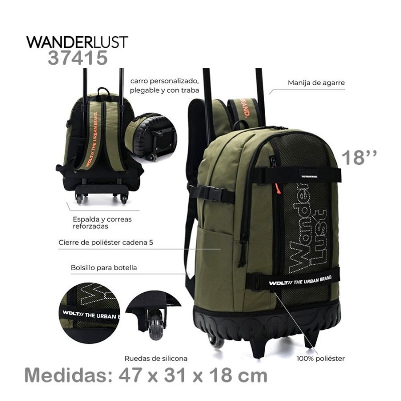 Mochila c/Carro Wanderlust