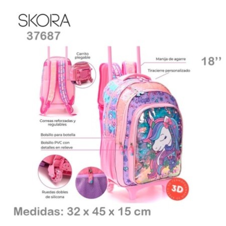 Mochila c/Carro Infantil Skora